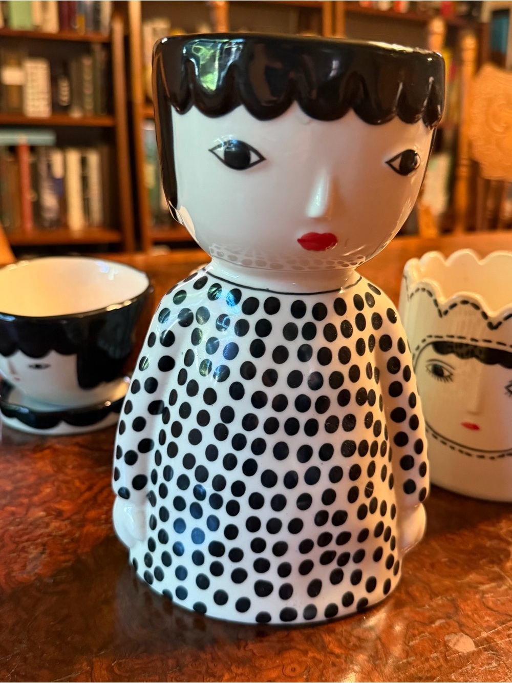 Anthropologie Kinska Face Pots Complete Set - Picture 3 of 16